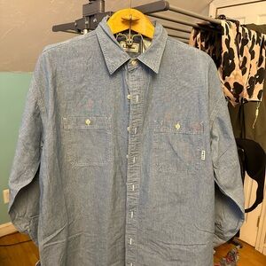 L.L. Bean Casual Blue Button Down Shirt